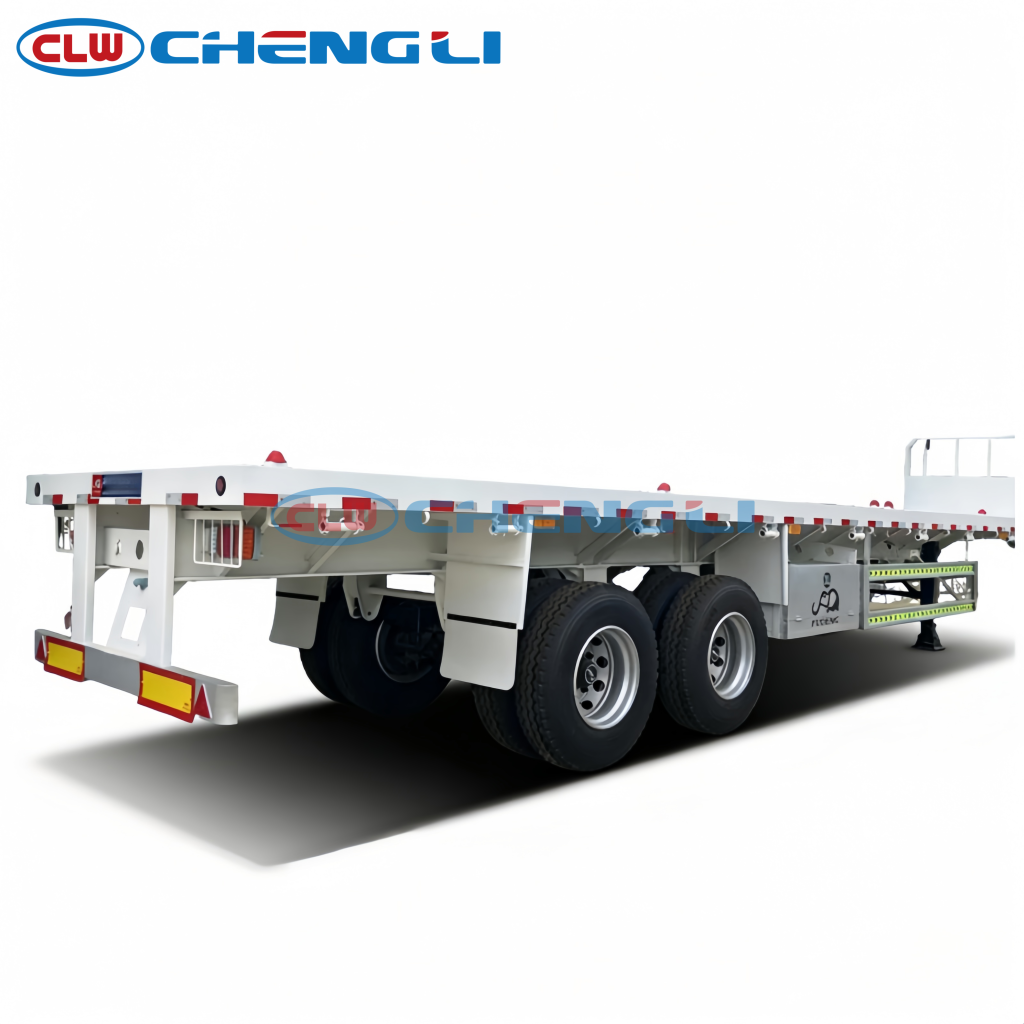 Tri-Axle Flatbed semi Trailer Cheap for Sale 40FT