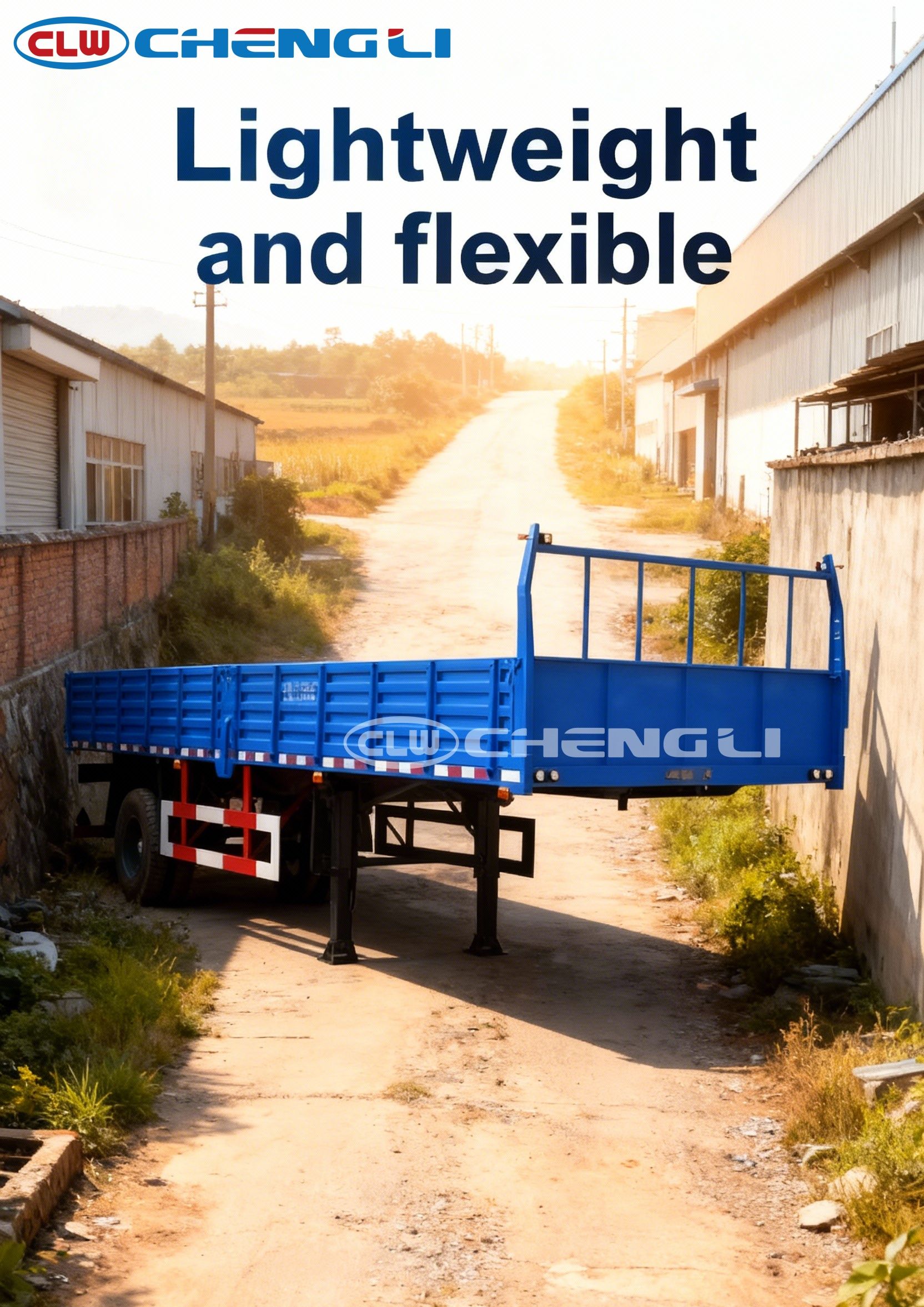 10-Ton Bulk Cargo Transport Semi Trailer