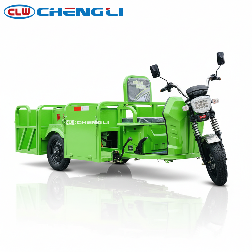 Four 240L barrel Garbage Tricycle