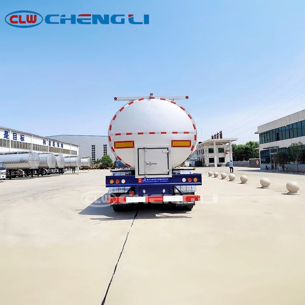 rear discharge system of 30000L milk tank trailer