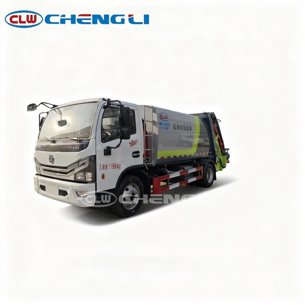 Compressed Garbage Truck 4CBM small municipal waste collection vehicle