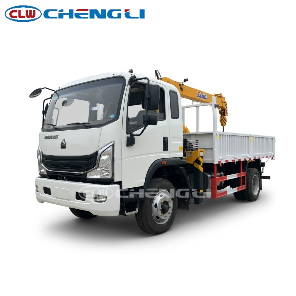 HOWO 3.2 Ton Hydraulic Truck Mounted Crane 45 Degree View