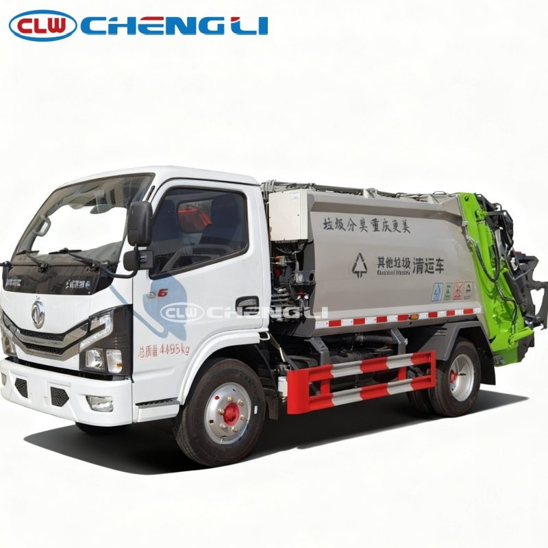 4×2 Diesel Triangular Hopper Compactor Garbage Truck 11.0 Cbm