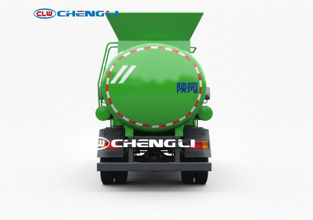 4m³ Round Tank Small Food Waste Collection Truck