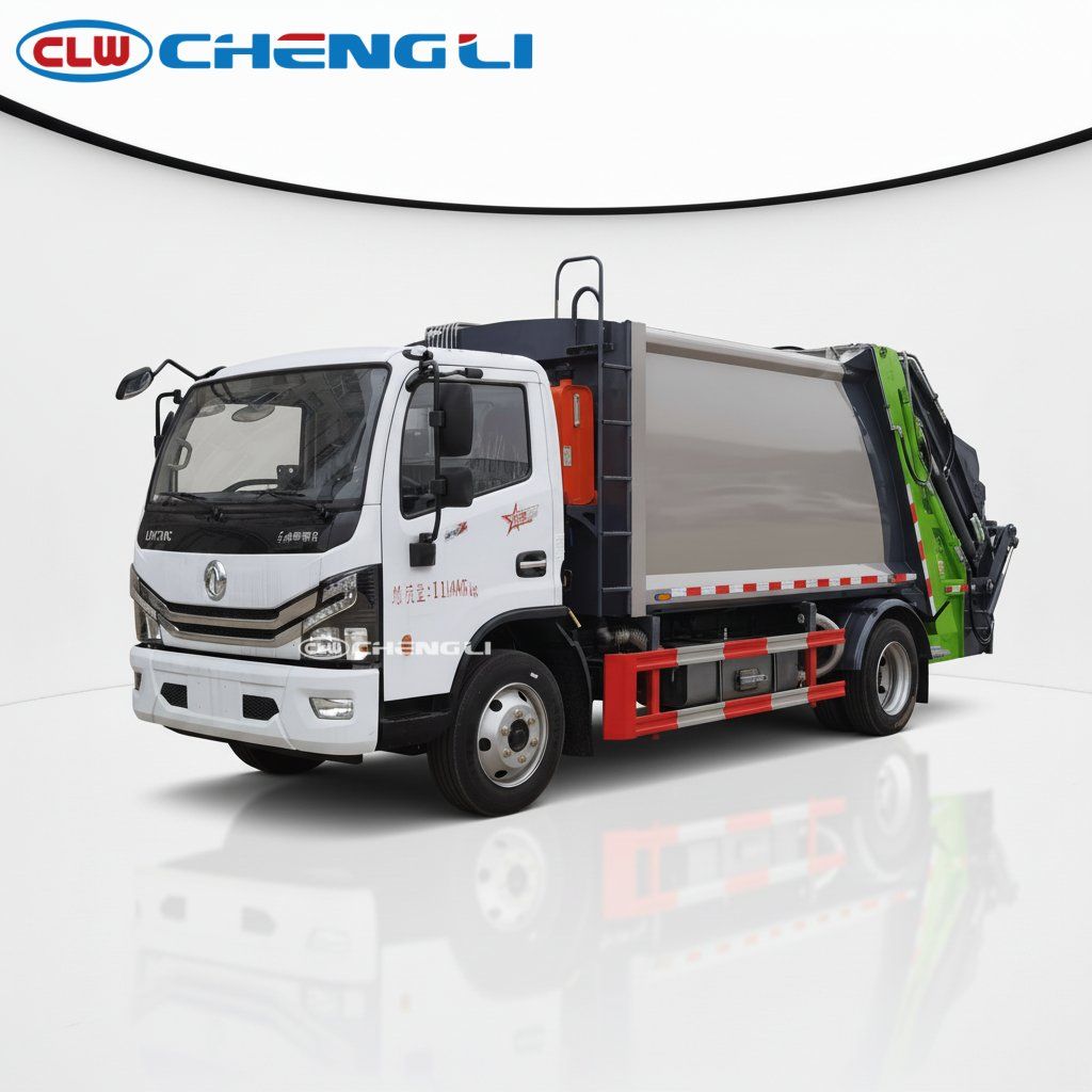 4×2 Diesel Triangular Hopper Compactor Garbage Truck 11.0 Cbm