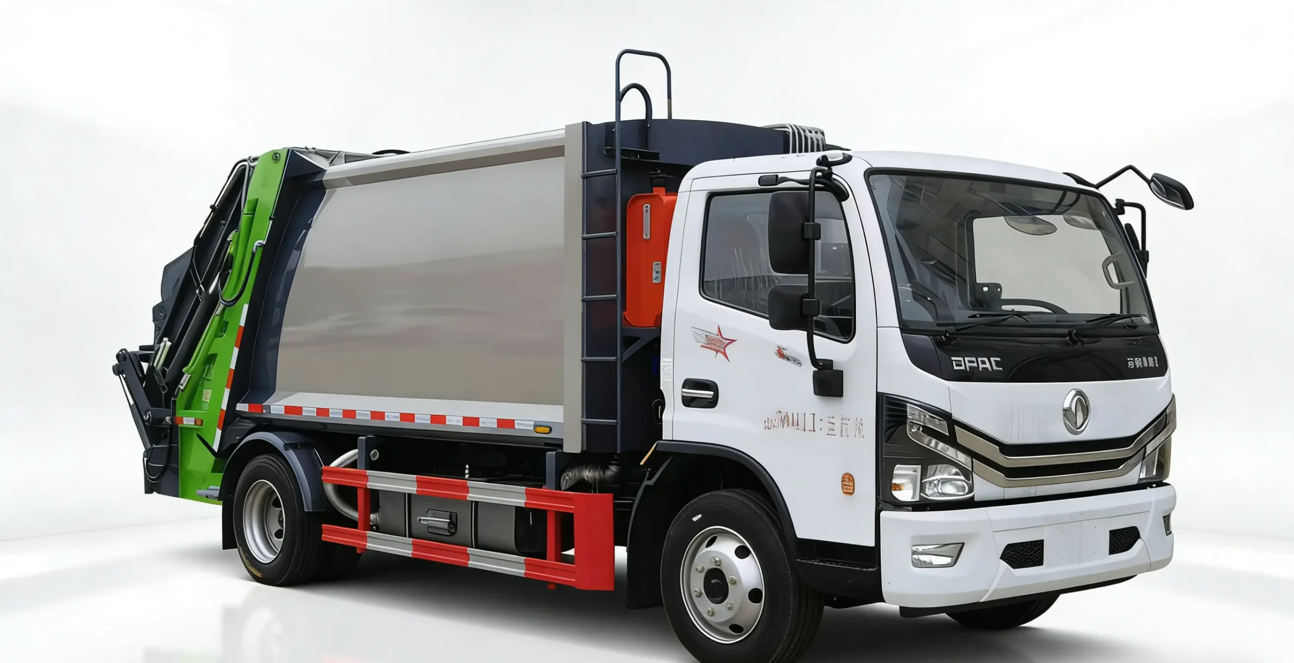 Triangular Hopper Compactor Garbage Truck