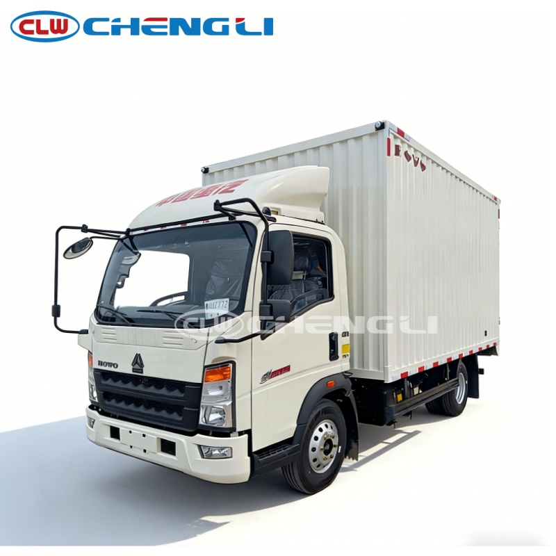 5Tons HOWO 4×2 Diesel Van Cargo Truck
