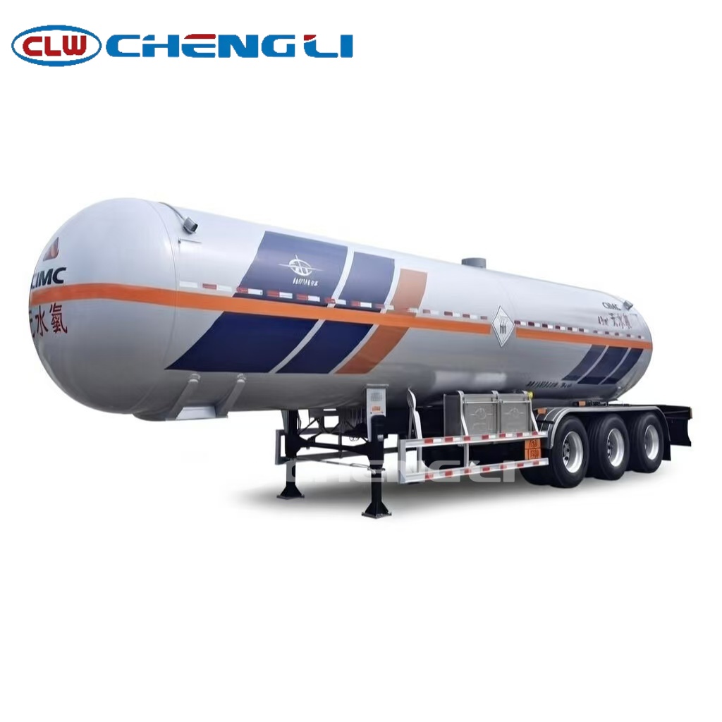 41000L LPG tank semi trailer front 45 degree view