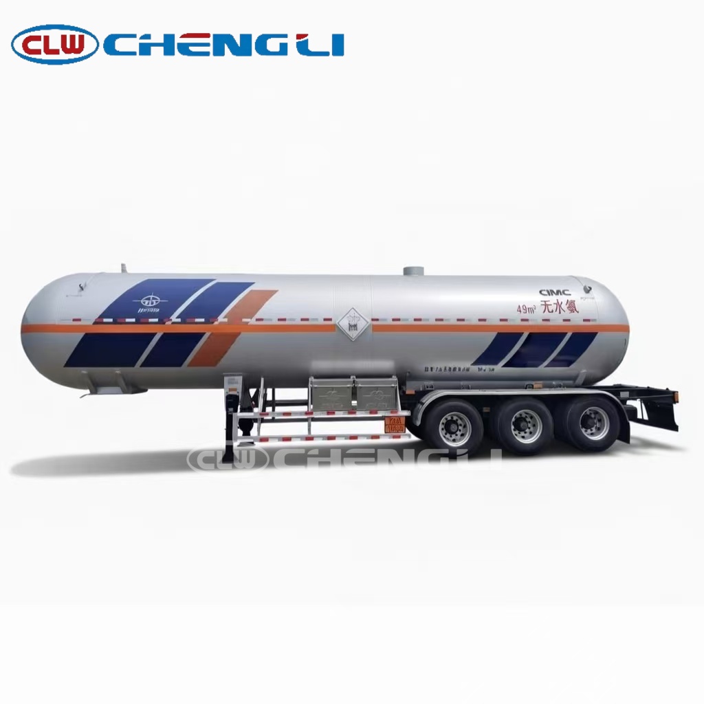 41000L Aluminum Alloy Fuel Tank Semi Trailer front 45 degree view
