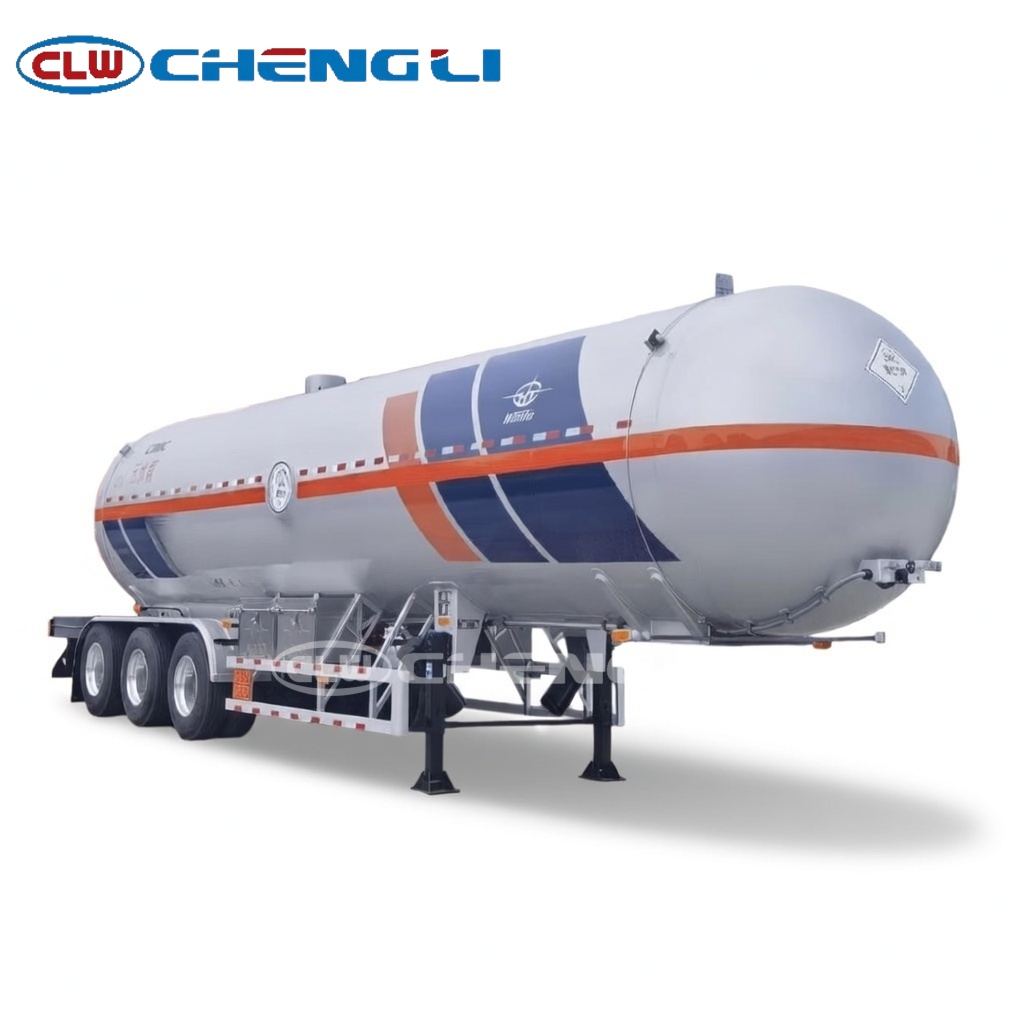 41000L LPG tank semi trailer front 45 degree view