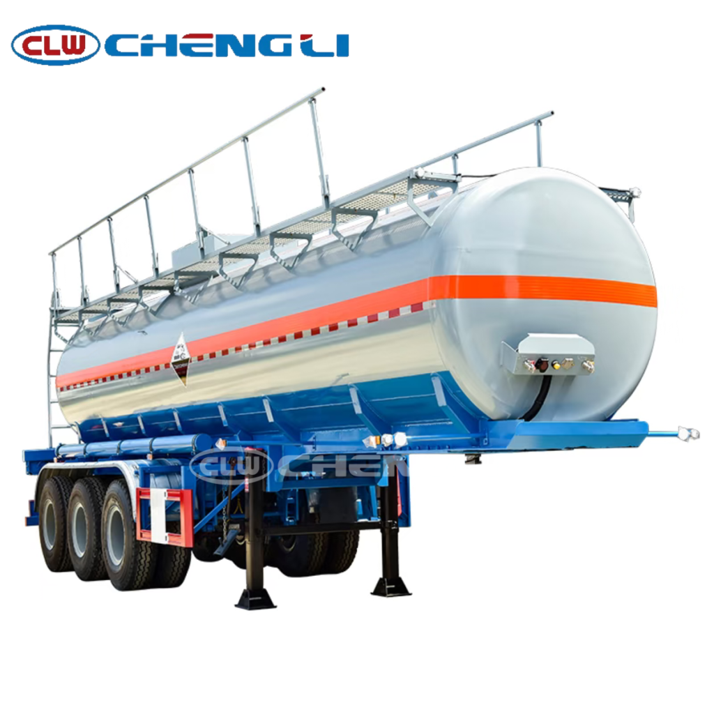 32000L Sulfuric Acid Chemical Tanker semi trailer for chemical transport