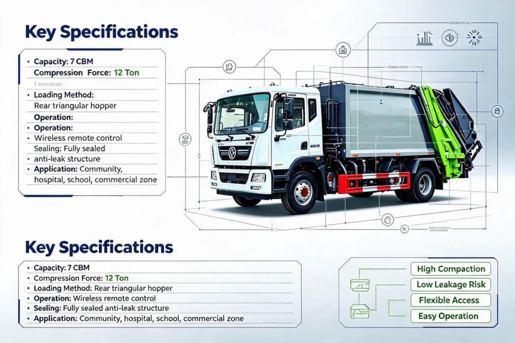 Garbage Compactor Truck Specifications You Should Know