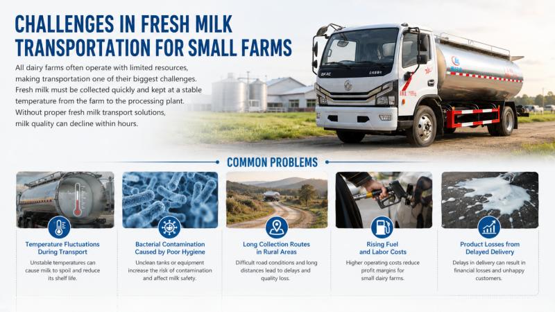 Challenges Small Dairy Farms Face in Fresh Milk Transportation