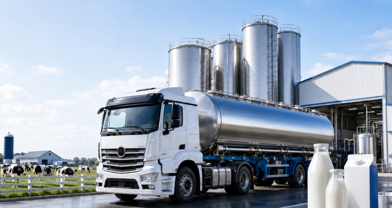 Fresh Milk Transport Trucks Support Modern Dairy Supply Chains
