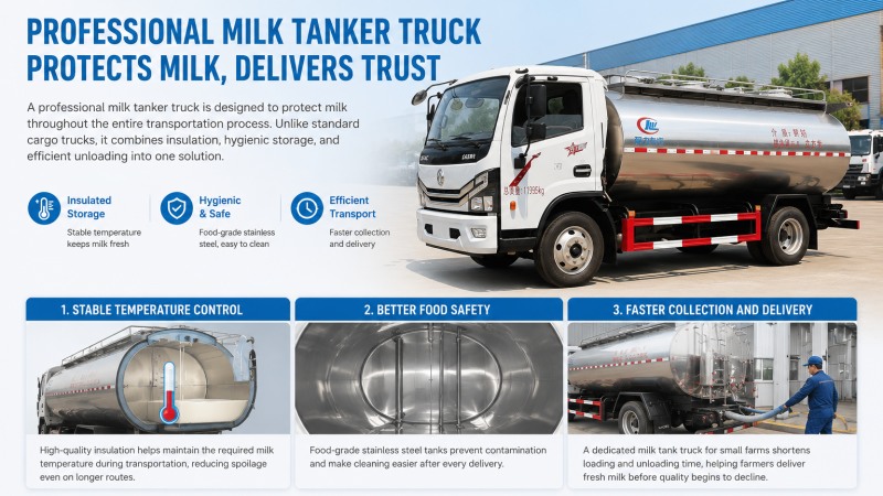 How Fresh Milk Transport Trucks Help Small Dairy Farms Protect Milk Quality