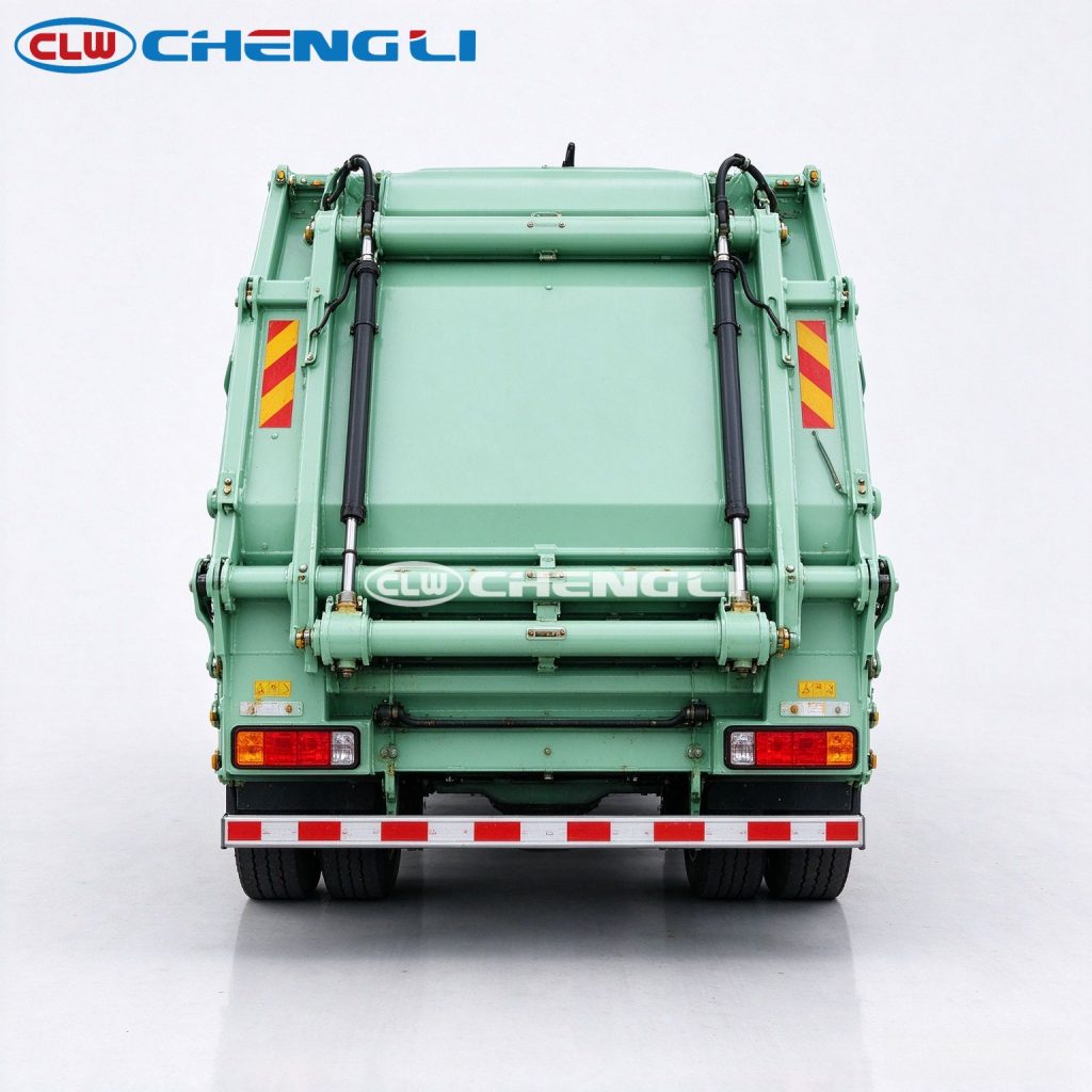6x4 electric garbage compactor truck