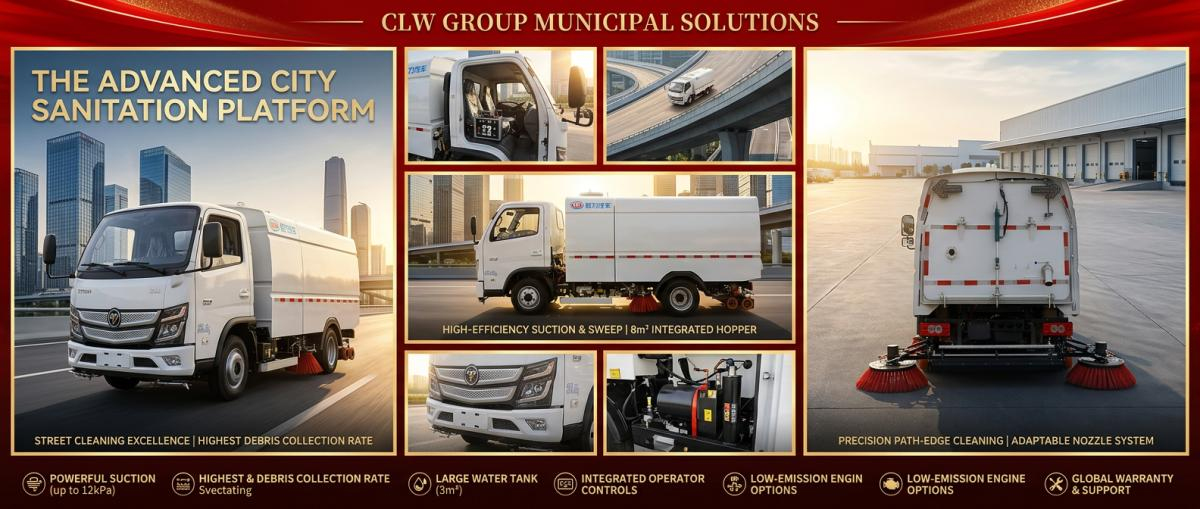 4.5 Ton Foton Electric Street Sweeper Truck