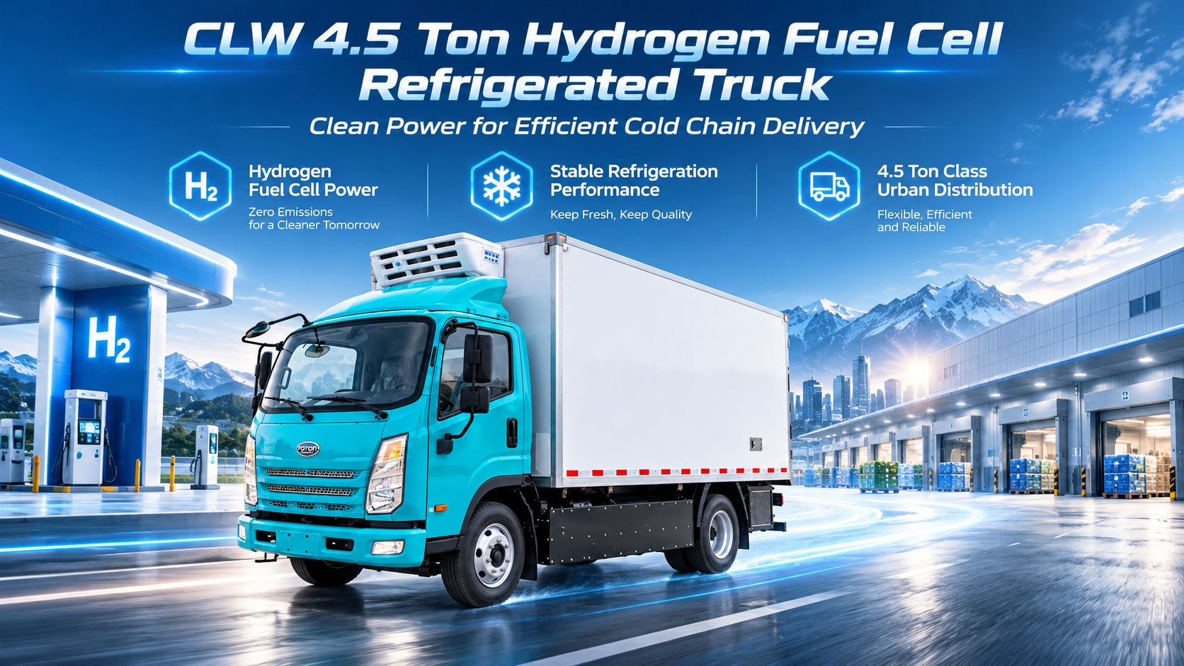 Hydrogen Fuel Cell Refrigerated Truck