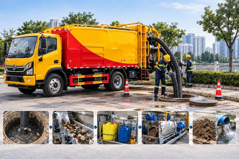 4x2 Sewage Suction and Purification Truck