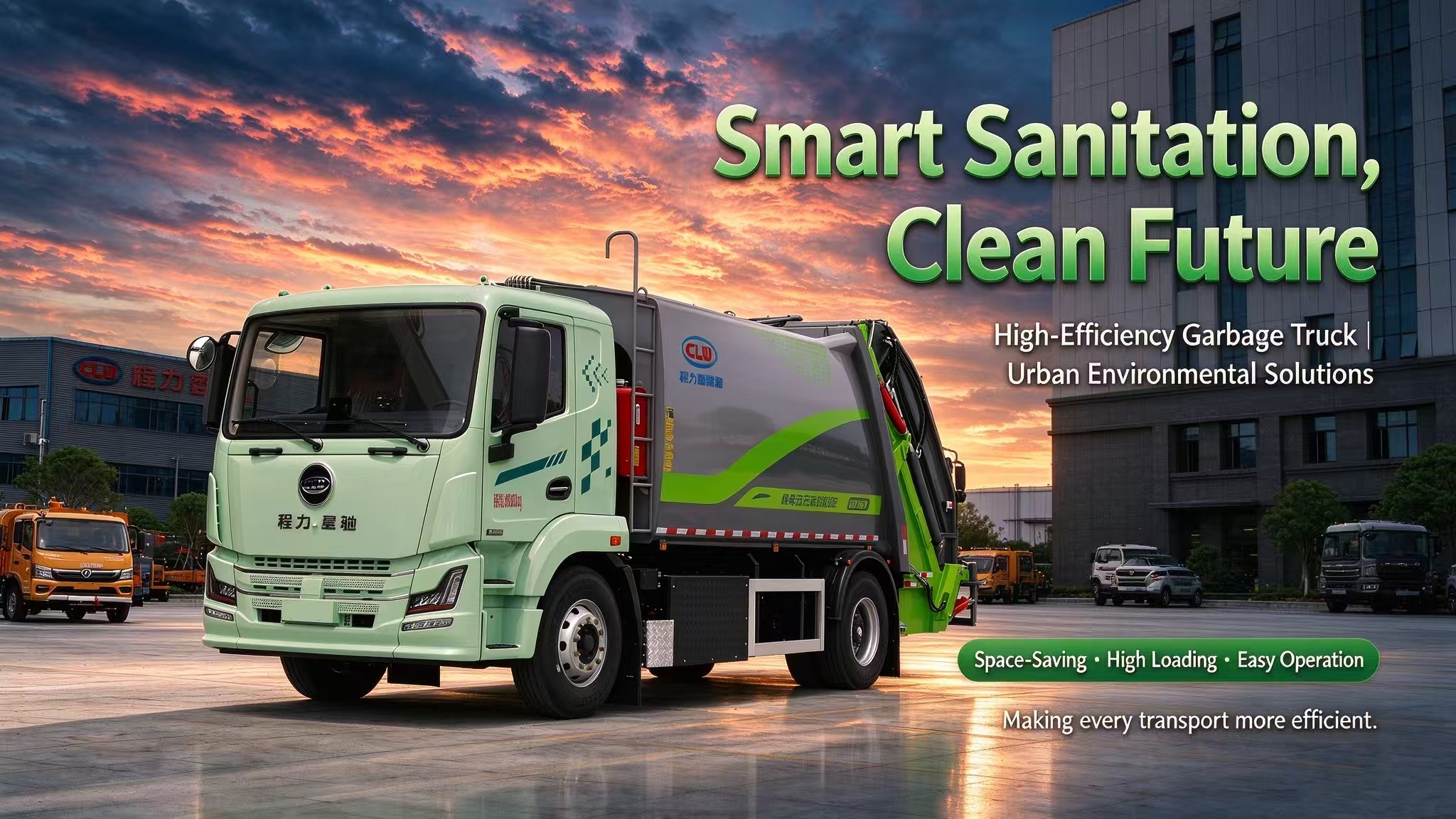 CLW 4X2 Electric Garbage Truck