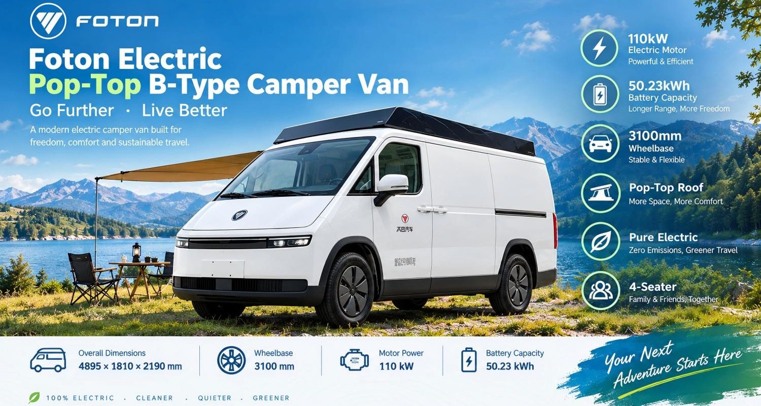 Foton Electric Pop-Top B-Type Camper Van