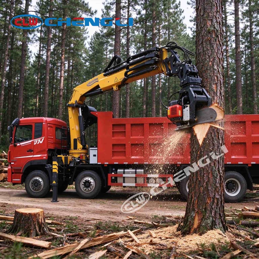 Grapple Saw Forestry Truck