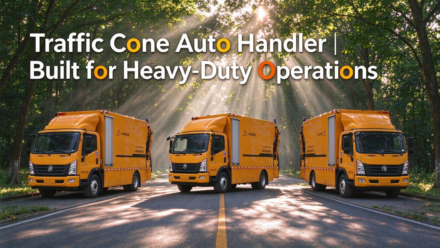 Traffic Cone Auto Handler truck