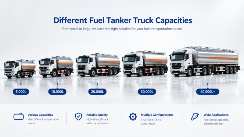 Fuel Tanker Truck Capacity Chart by Model