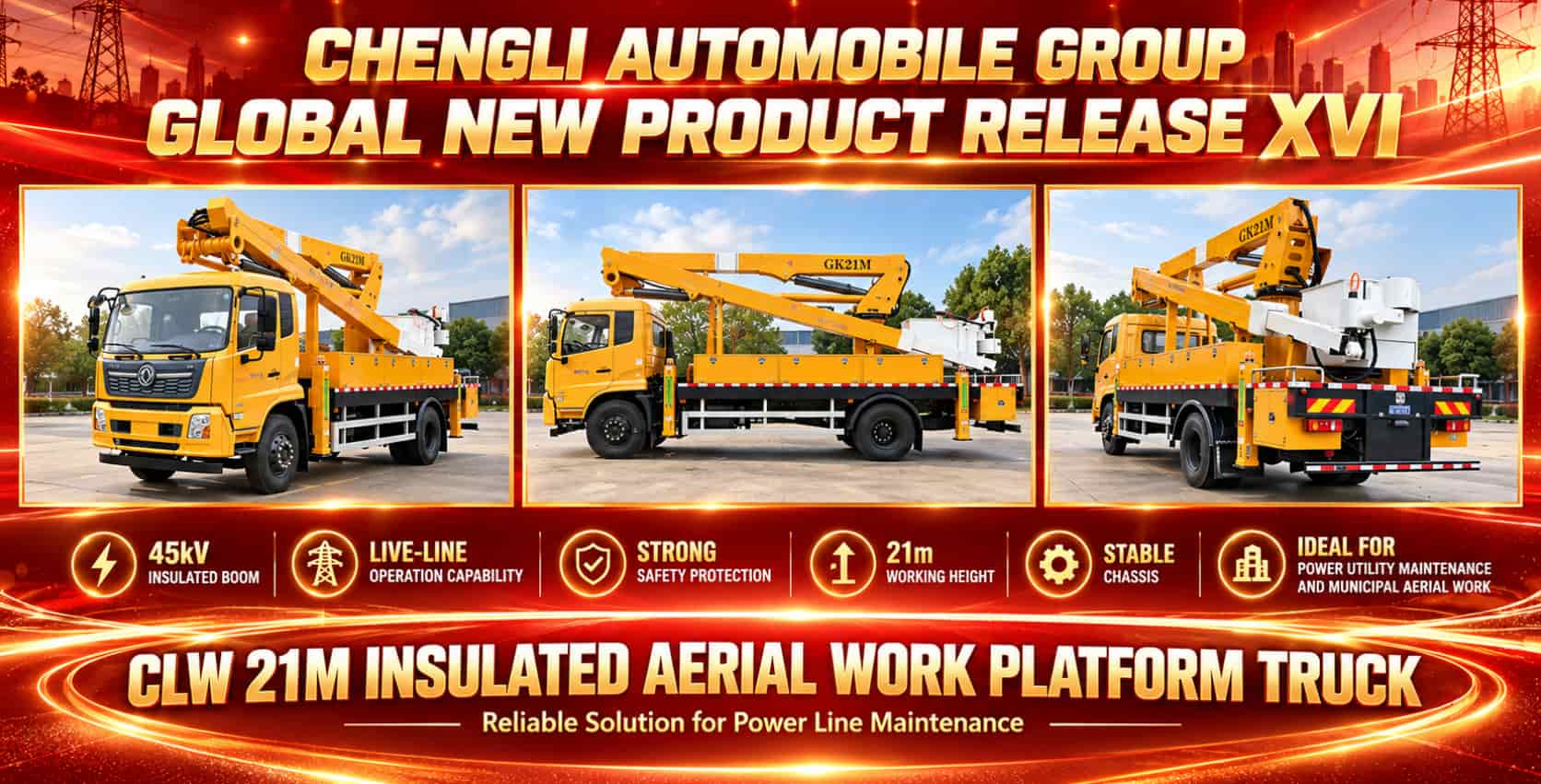 21m Insulated Aerial Lift Truck