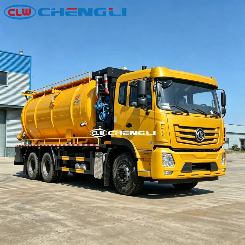 6x4 20m³ sewage suction truck
