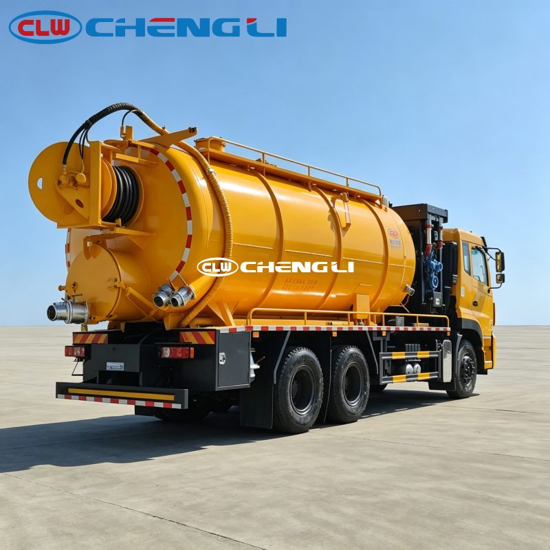 6x4 20m³ sewage suction truck
