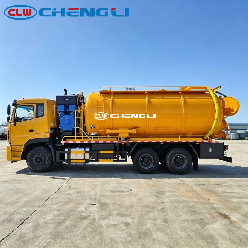 6x4 20m³ sewage suction truck