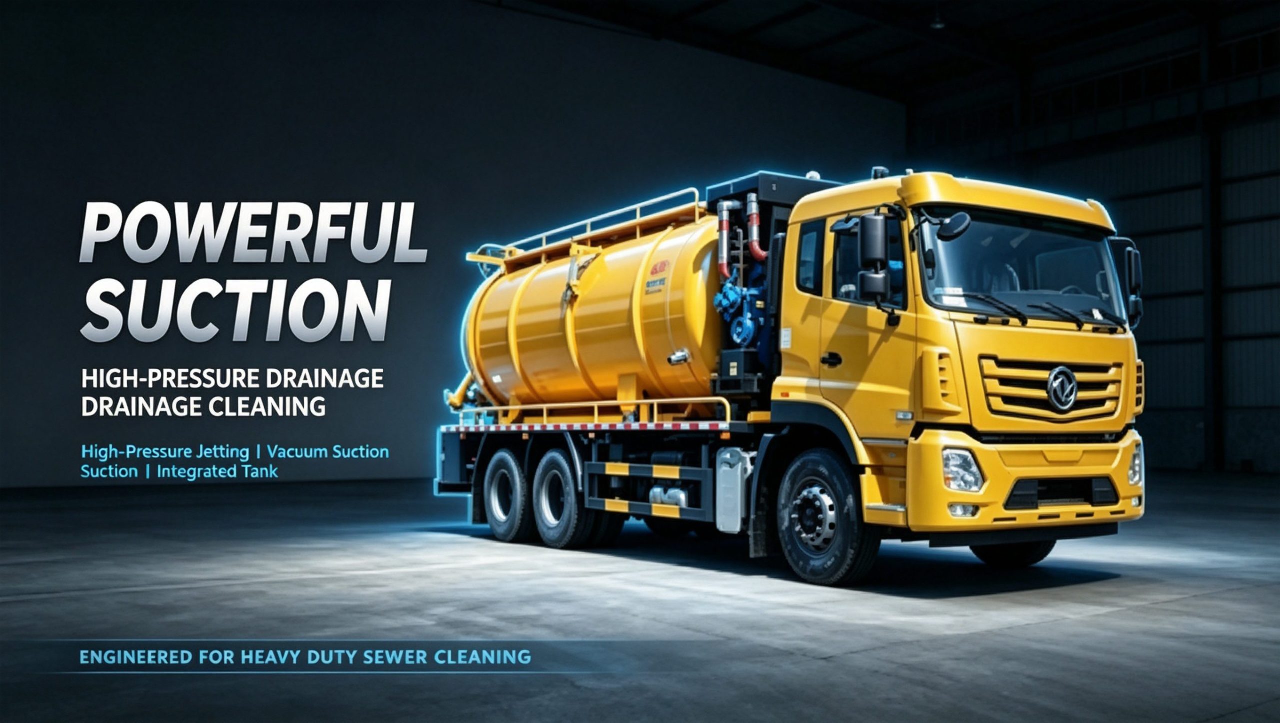 6x4 20m³ sewage suction truck