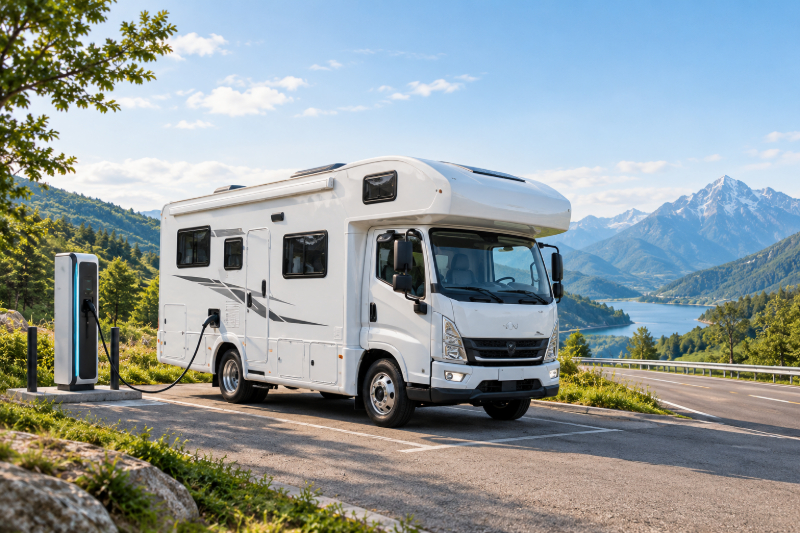 Electric Motorhome charging for New Energy Motorhome travel.