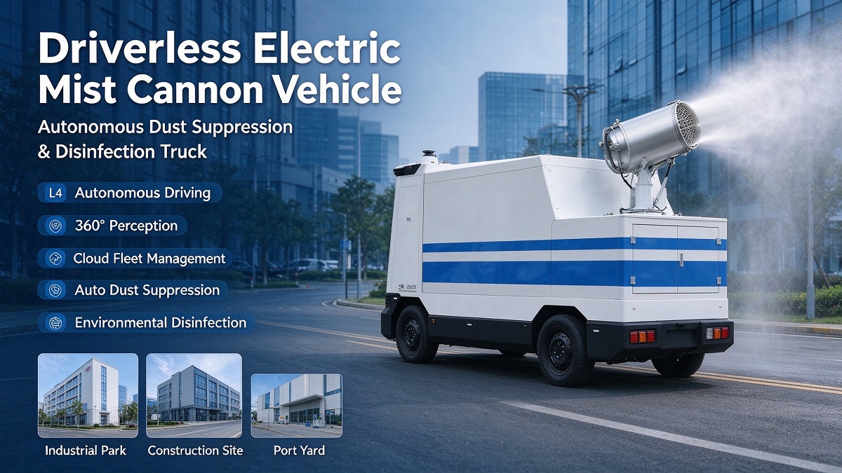 Autonomous Electric Fog Cannon Truck