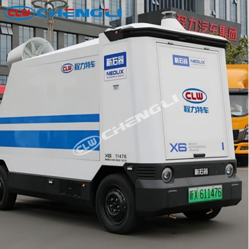 Autonomous Electric Fog Cannon Truck