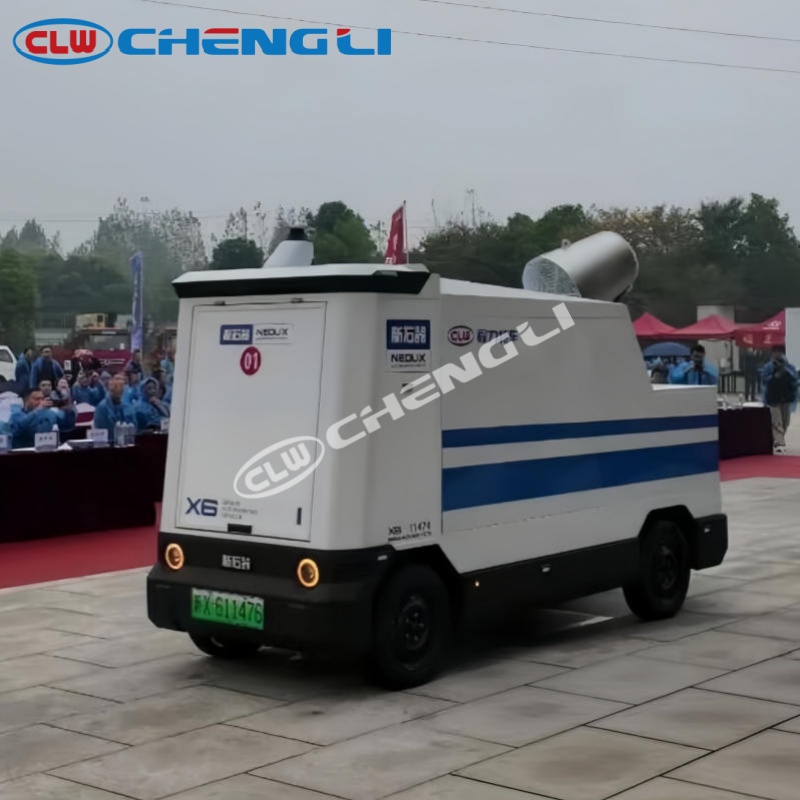 Autonomous Electric Fog Cannon Truck