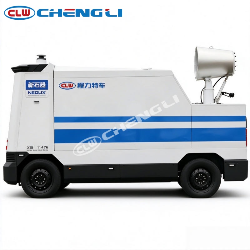 Autonomous Electric Fog Cannon Truck