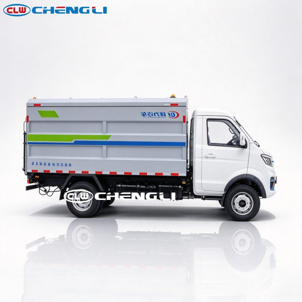 Sealed Bin Garbage Truck