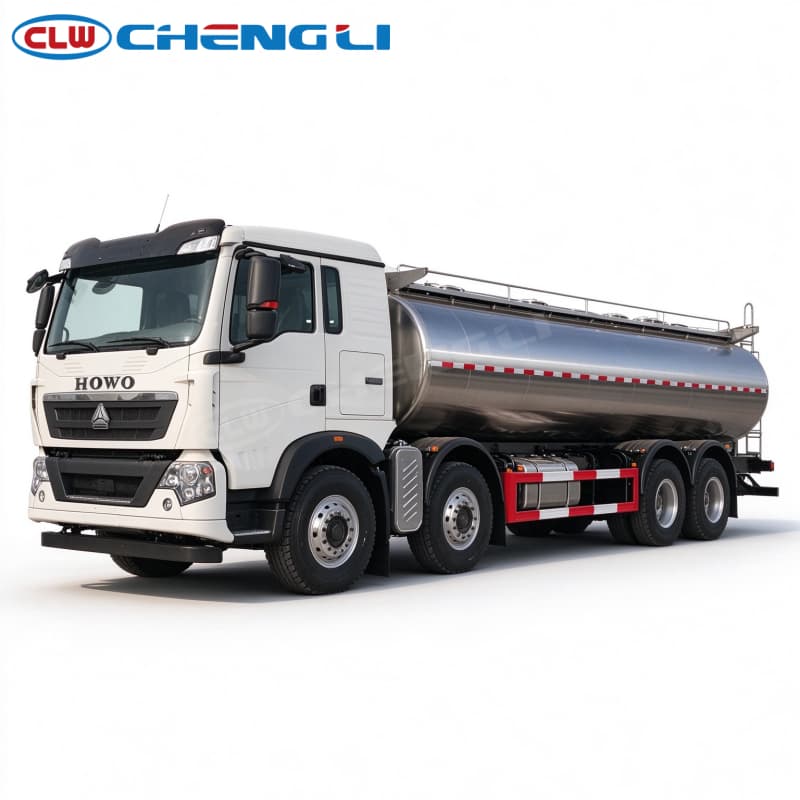 howo 8x4 22000I milk tanker truck