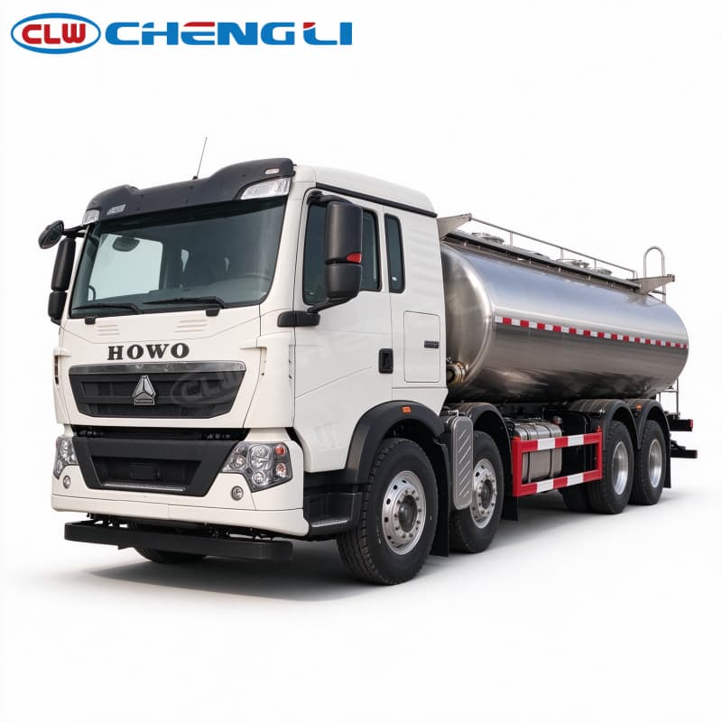 howo 8x4 22000I milk tanker truck