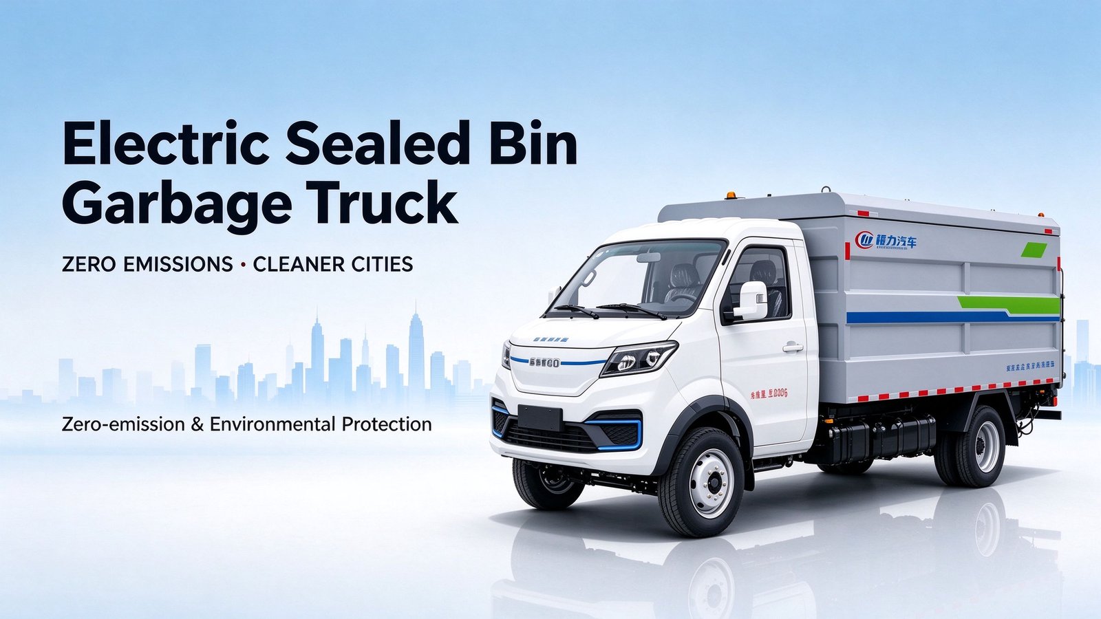Electric Sealed Bin Garbage Truck